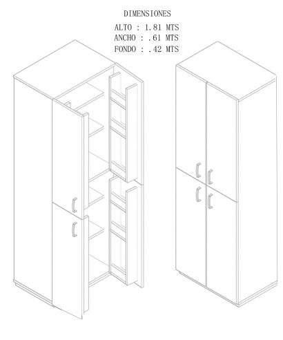 Alacena Roma_Isometrico